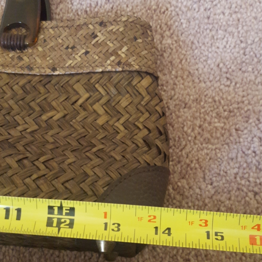 Woven purse with lining from Thailand, NWOT - Picture 9 of 10